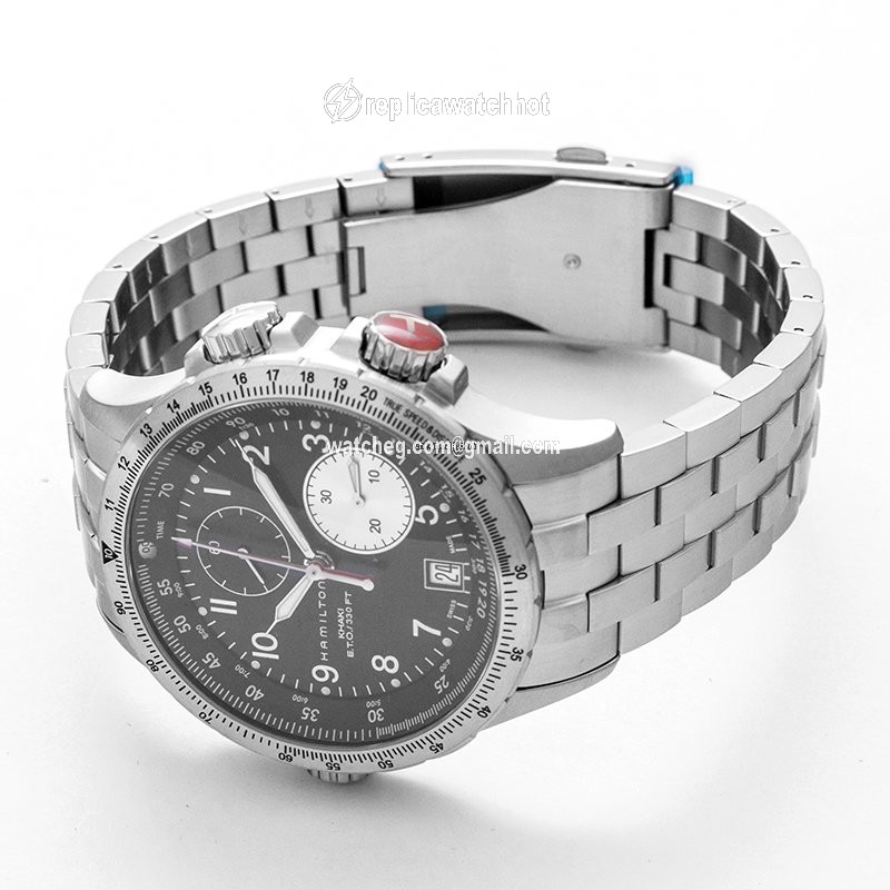 Hamilton Khaki Aviation Mens watch Unisex Quartz Steel H77612133 2