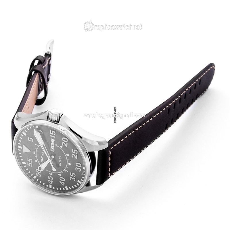 Hamilton Khaki Pilot Mens watch Unisex Quartz Steel H64611535 2