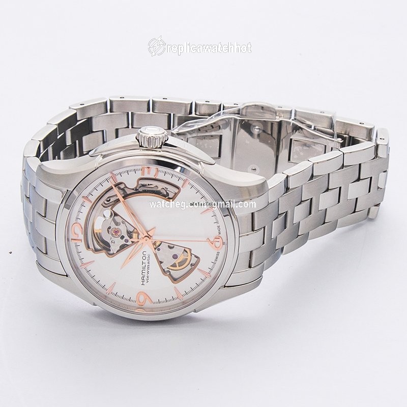 Hamilton Jazzmaster Open Heart Mens watch Unisex Automatic Steel H32565155 2