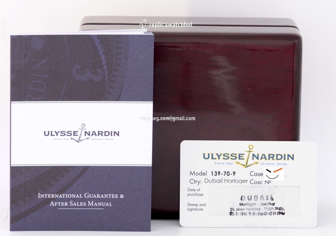 Ulysse Nardin Mens watch Unisex Automatic Platinum 139-70-9  139.70.9 2