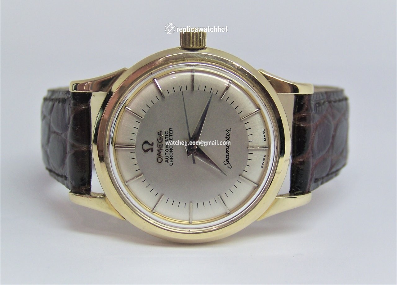 Omega Seamaster Mens watch Unisex Manual winding Yellow gold 9082 2