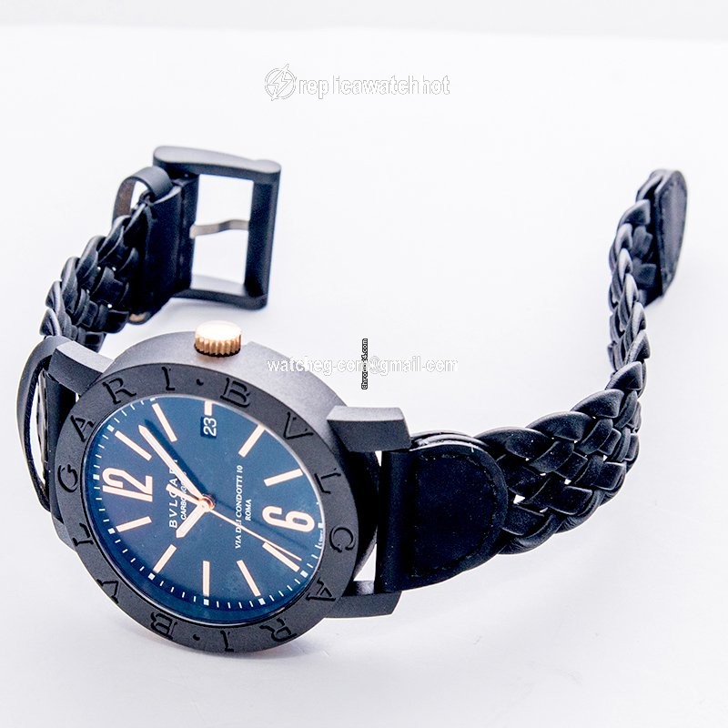 Bulgari Mens watch Unisex Automatic Carbon 102632 2
