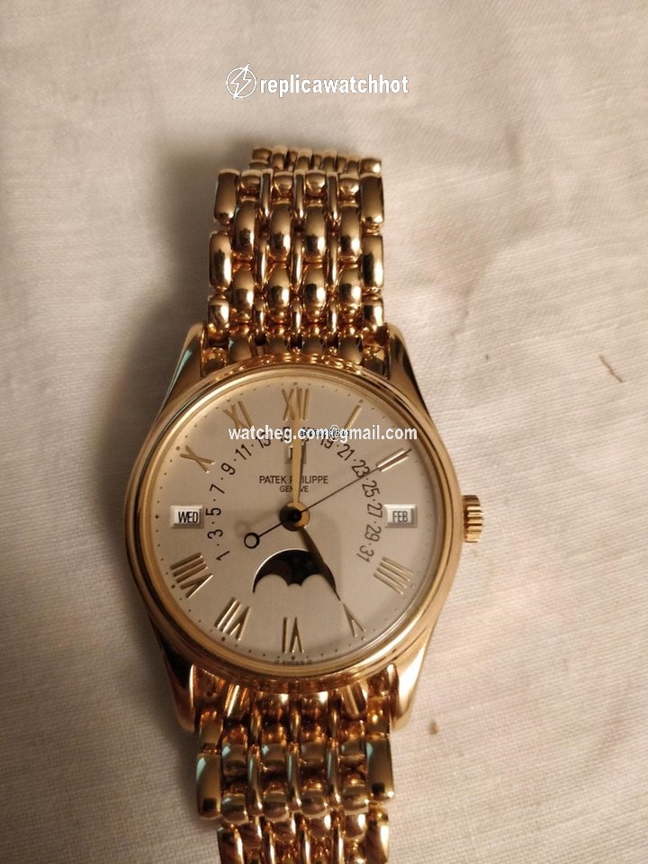 Patek Philippe Perpetual Calendar Mens watch Unisex Automatic Yellow gold 5050J 2