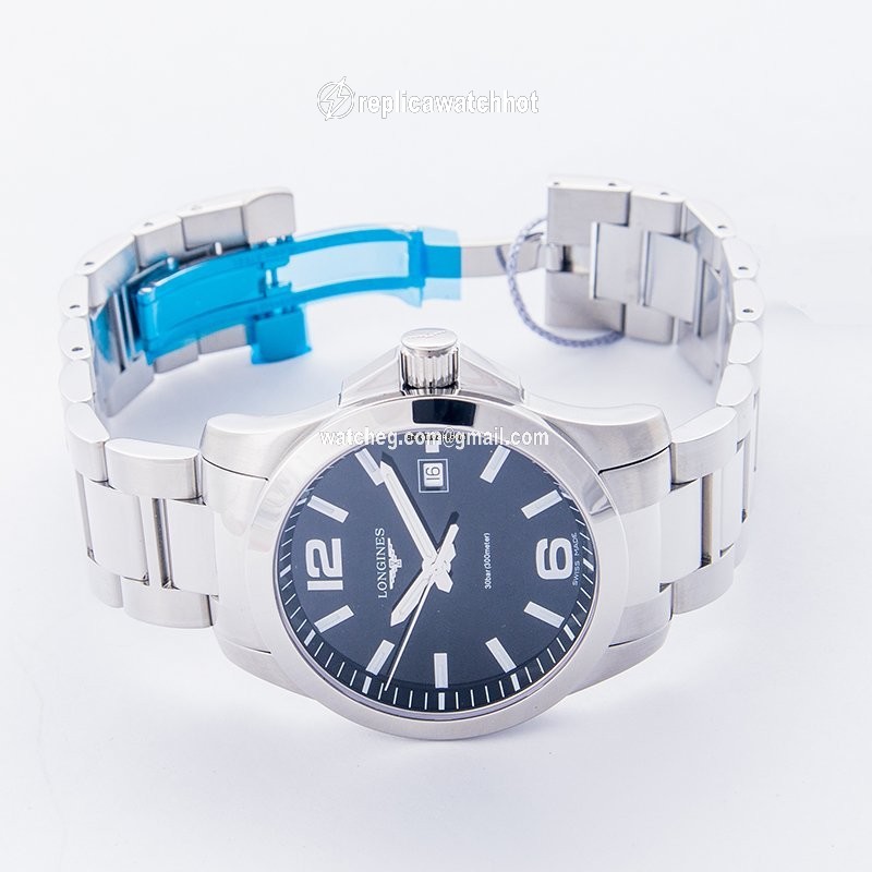 Longines Conquest Mens watch Unisex Quartz Steel L37594586 2