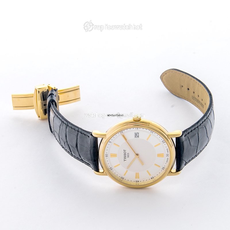 Tissot Carson Mens watch Unisex Quartz Yellow gold T907.410.16.031.00 2