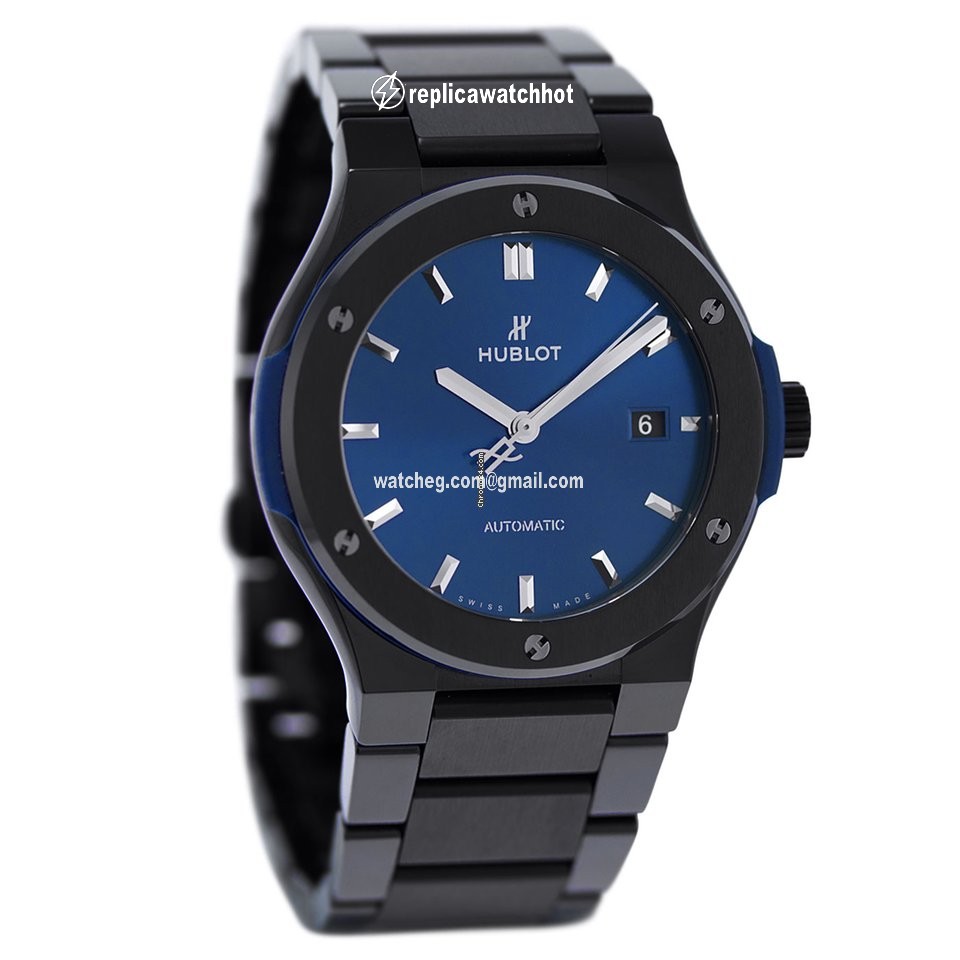 Hublot Classic Fusion Blue Womens watch Automatic Ceramic 548.CM.7170.CM 2