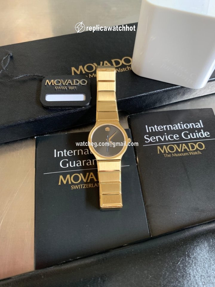 Movado Museum Womens watch Quartz Yellow gold ref.Saphire n C80 - 40-40-884 RGlox - LTD ref. n 254 2