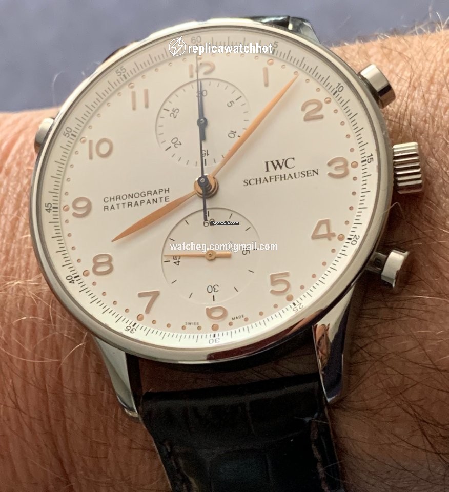 IWC Portuguese Chronograph Mens watch Unisex Manual winding Steel IW371202 2