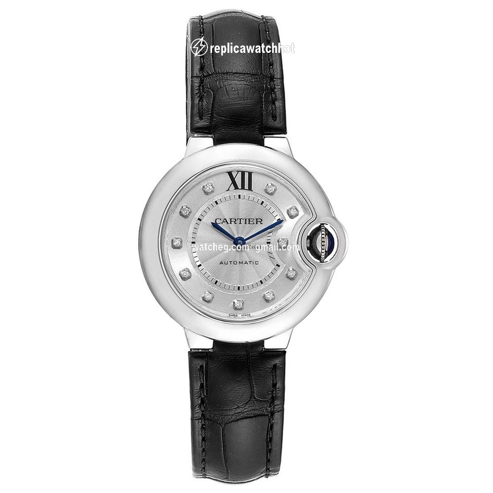 Cartier Ballon Bleu 33mm Womens watch Automatic Steel W4BB0009 2