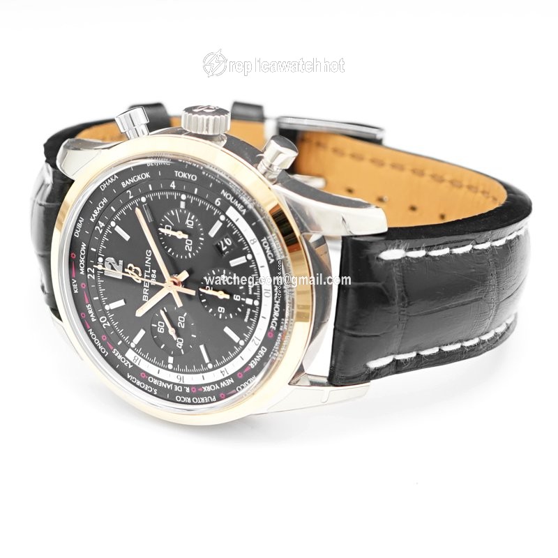 Breitling Transocean Chronograph Unitime Mens watch Unisex Automatic Steel UB0510U4 BC26 2
