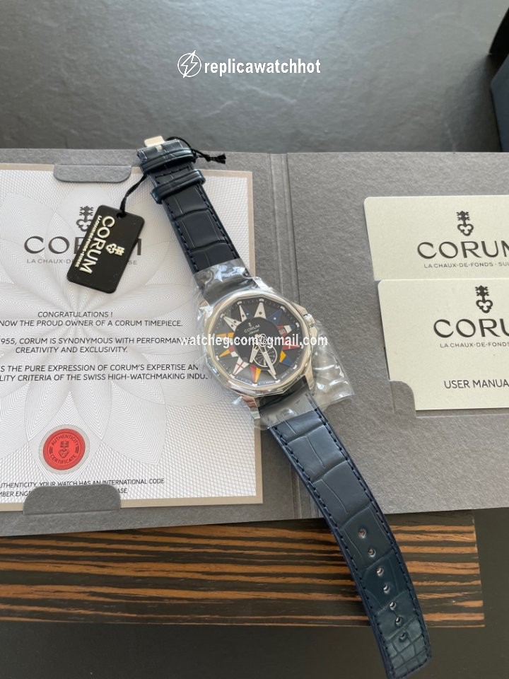 Corum Admirals Cup Legend 42 Mens watch Unisex Automatic Steel 395.101.20 0F03 AB12 2