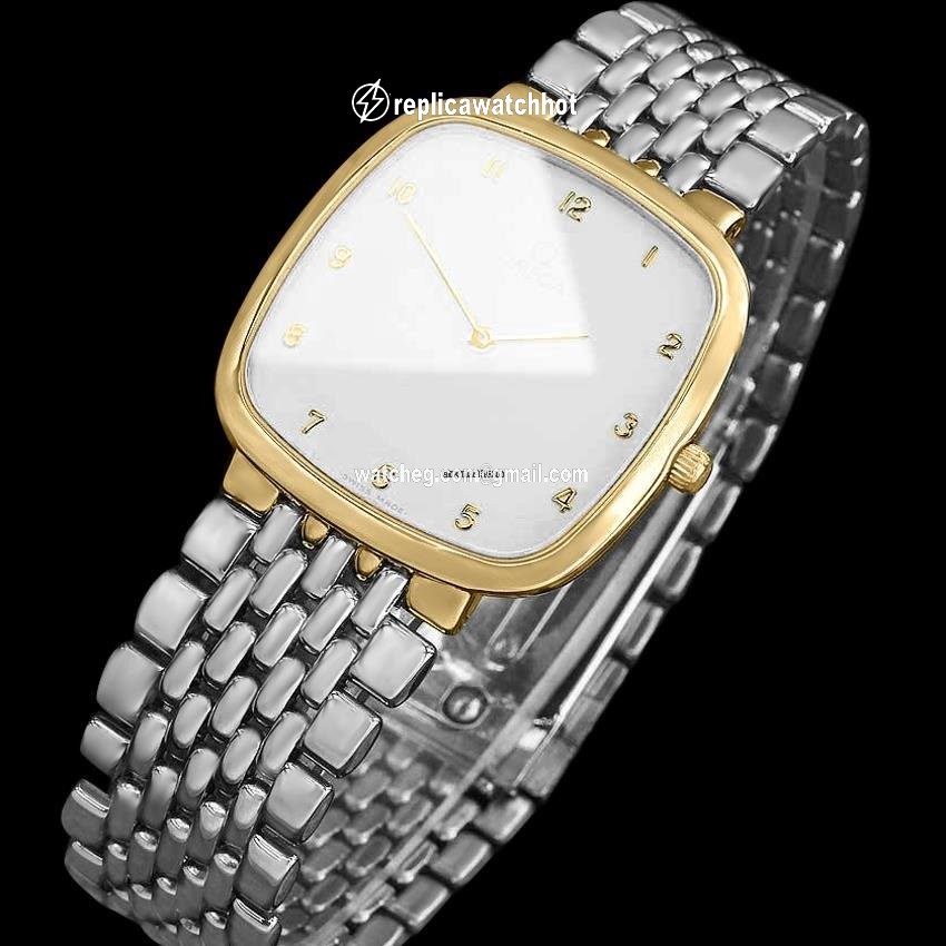 Omega De Ville Mens watch Unisex Quartz Gold Steel 6594 2