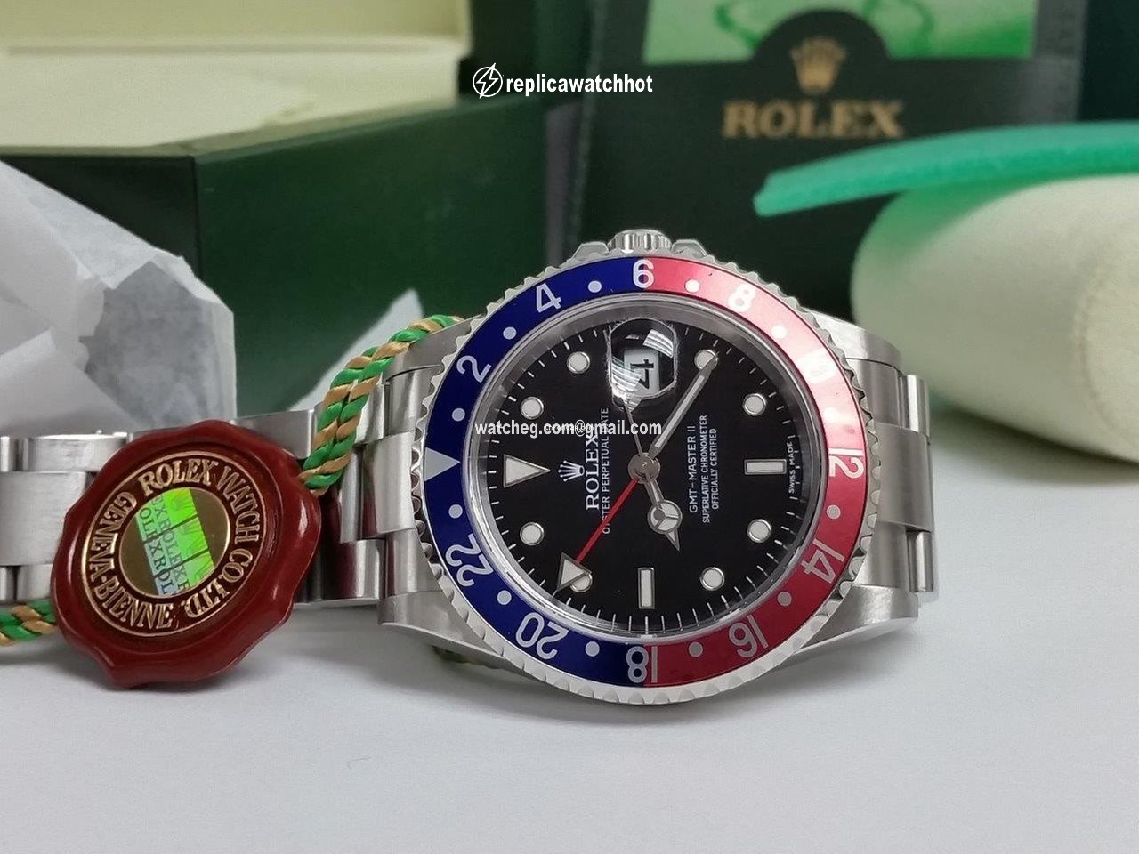 Rolex GMT-Master II Mens watch Unisex Steel Automatic 16710BLRO 2