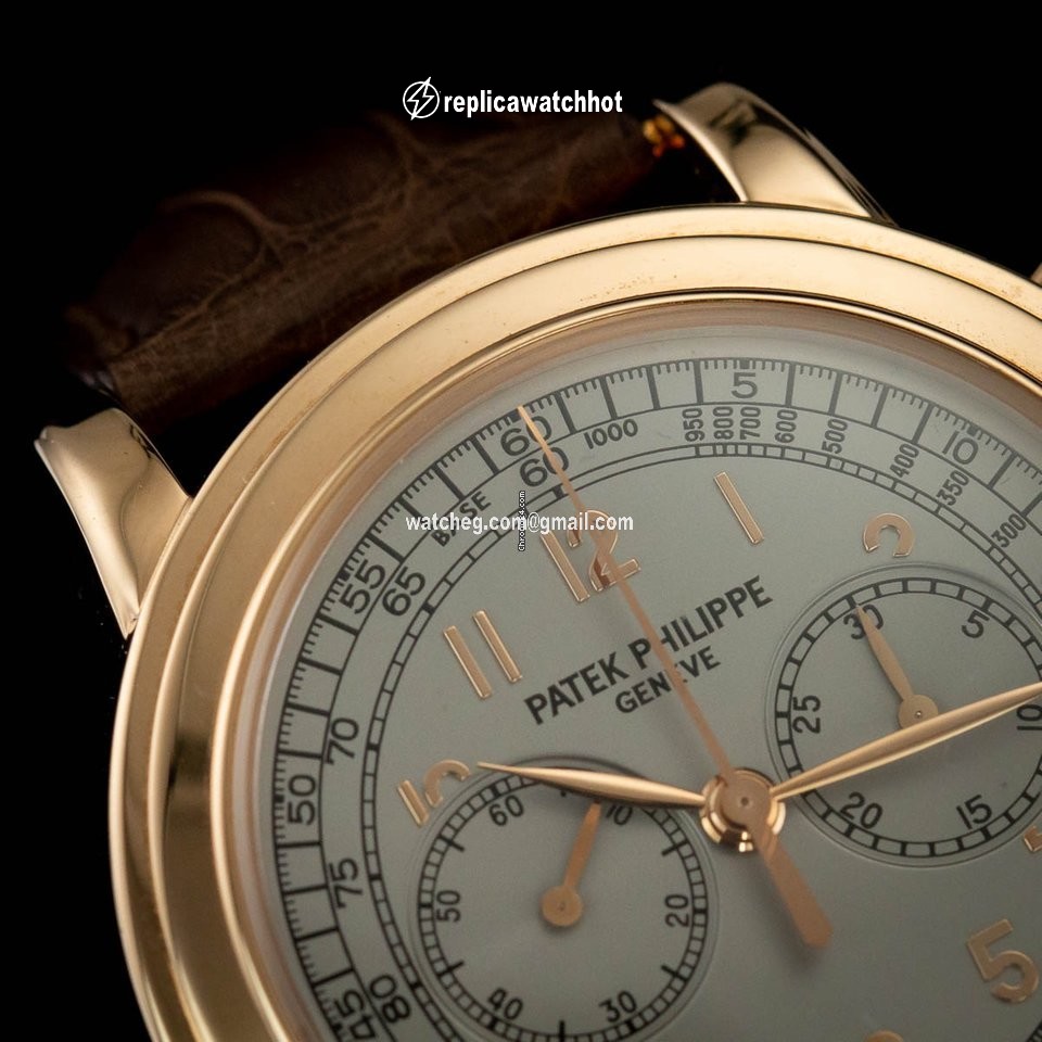 Patek Philippe Chronograph Mens watch Unisex Manual winding Rose gold 5070R-001 2