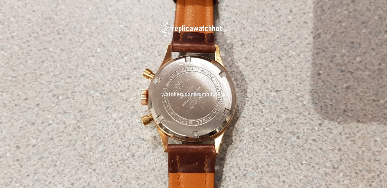 Breitling Mens watch Unisex Manual winding Gold Steel 788 3