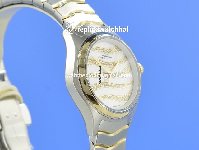 Ebel Wave Womens watch Quartz Gold Steel 1216271 3