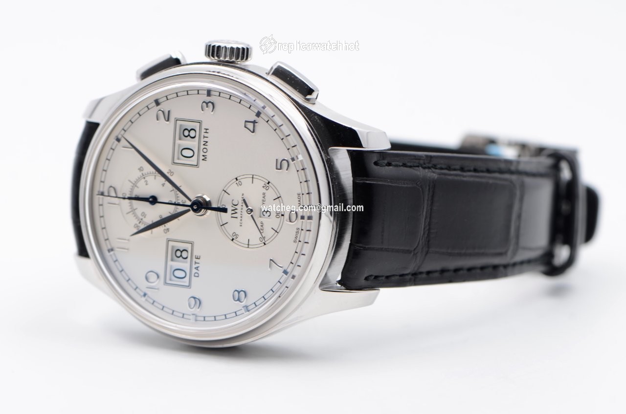 IWC Portuguese Perpetual Calendar Digital Date-Month Mens watch Unisex Automatic Platinum IW397201 3
