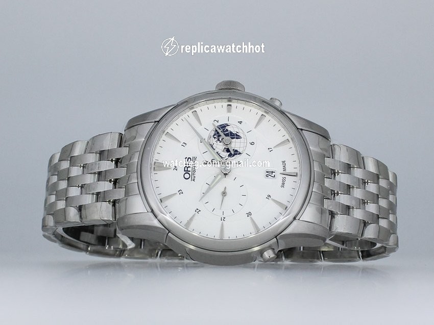 Oris Artelier Worldtimer Mens watch Unisex Automatic Steel 01 690 7690 4081 3