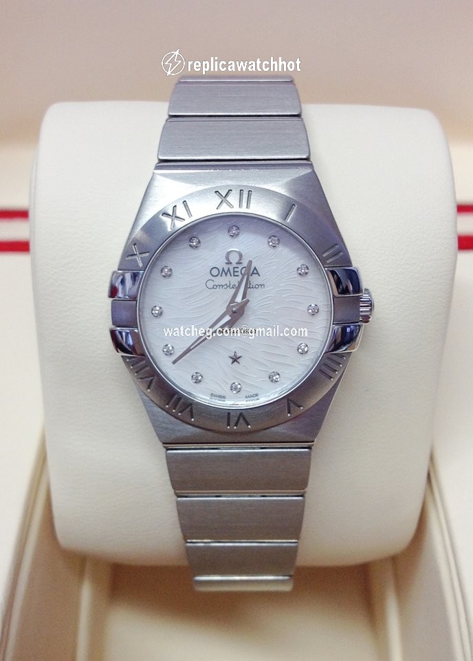 Omega Constellation Quartz Womens watch Quartz Steel 123.10.24.60.55.004 3