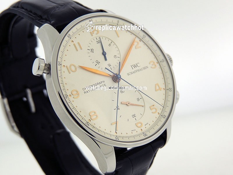 IWC Portuguese Chronograph Mens watch Unisex Manual winding Steel IW3712-02 3