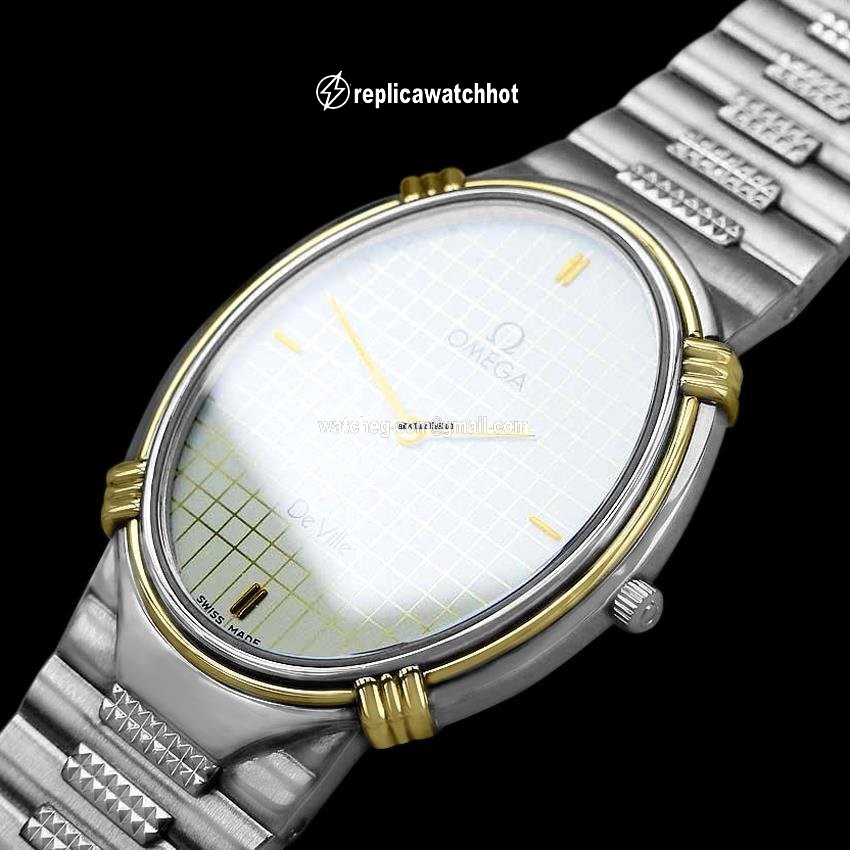 Omega De Ville Mens watch Unisex Quartz Gold Steel AB 2 3