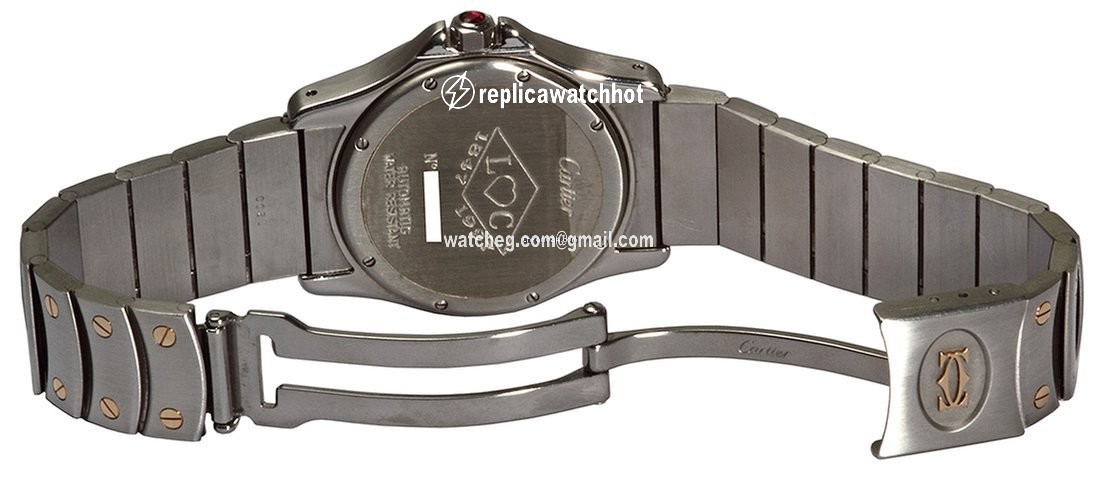Cartier Santos Mens watch Unisex Automatic Gold Steel W20038R3 3