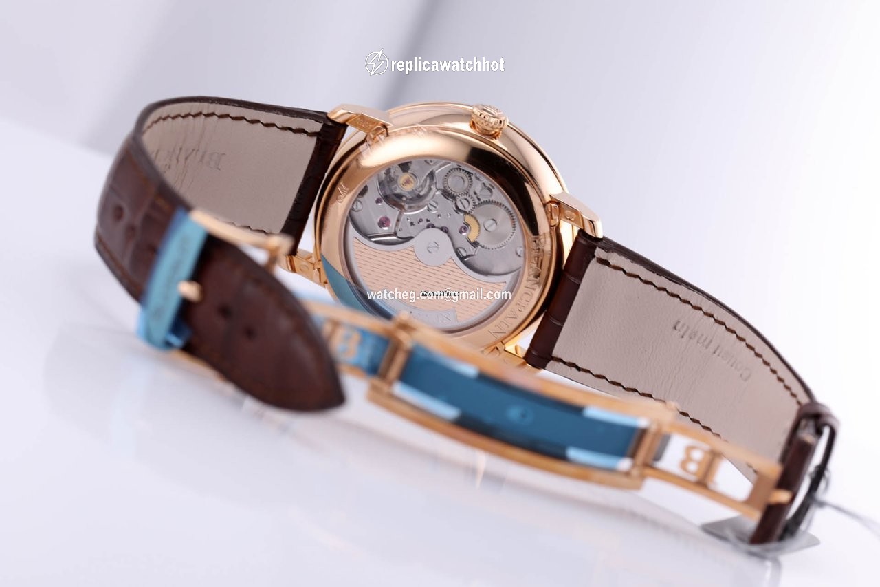 Blancpain Villeret Quantieme Complet Mens watch Unisex Automatic Rose gold 6639A-3631-55B 3