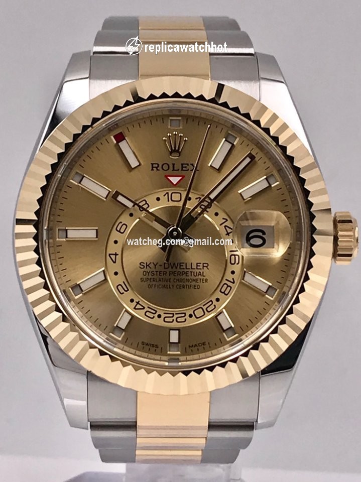 Rolex Sky-Dweller Mens watch Unisex Gold Steel Automatic 326933-0001 3