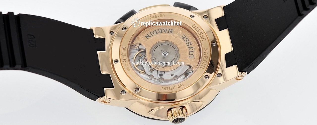 Ulysse Nardin Executive Dual Time Mens watch Unisex Automatic Rose gold 246-00 3