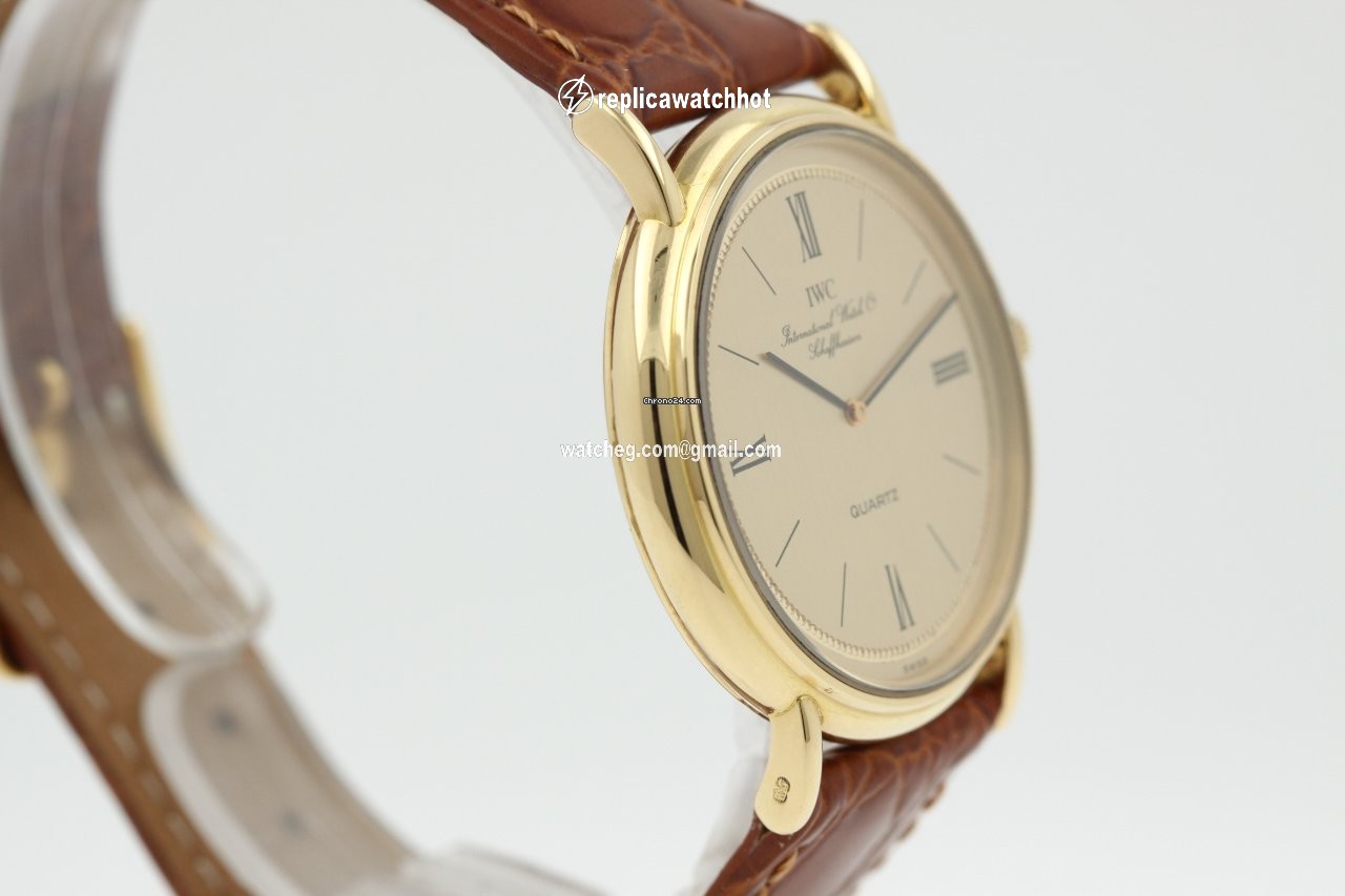 IWC Mens watch Unisex Quartz Yellow gold 3803 3