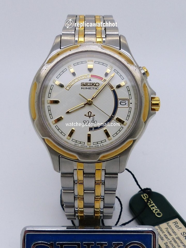 Seiko Kinetic Mens watch Unisex Quartz Steel SKH181P1 3