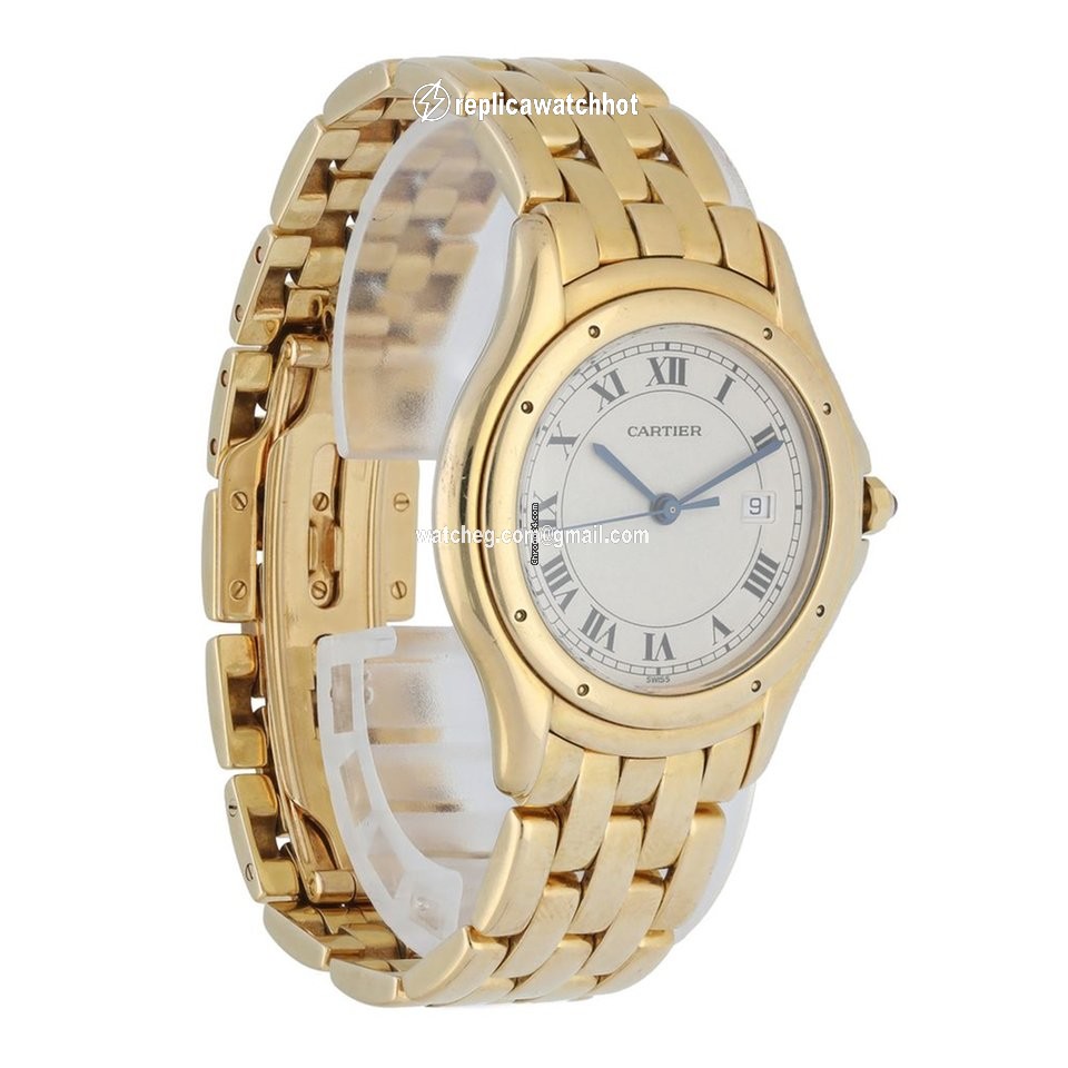 Cartier Cougar Mens watch Unisex Quartz Yellow gold 116000R 3