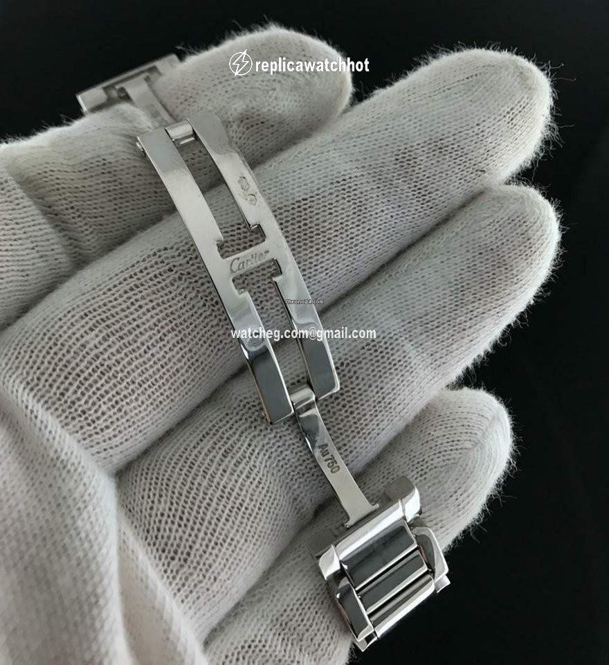 Cartier Tank Anglaise Womens watch Quartz White gold WT100008 3