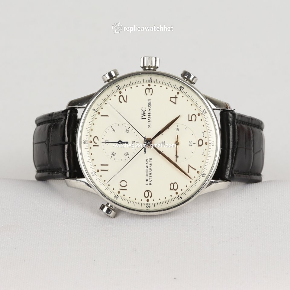 IWC Portuguese Chronograph Mens watch Unisex Manual winding Steel IW371201 3