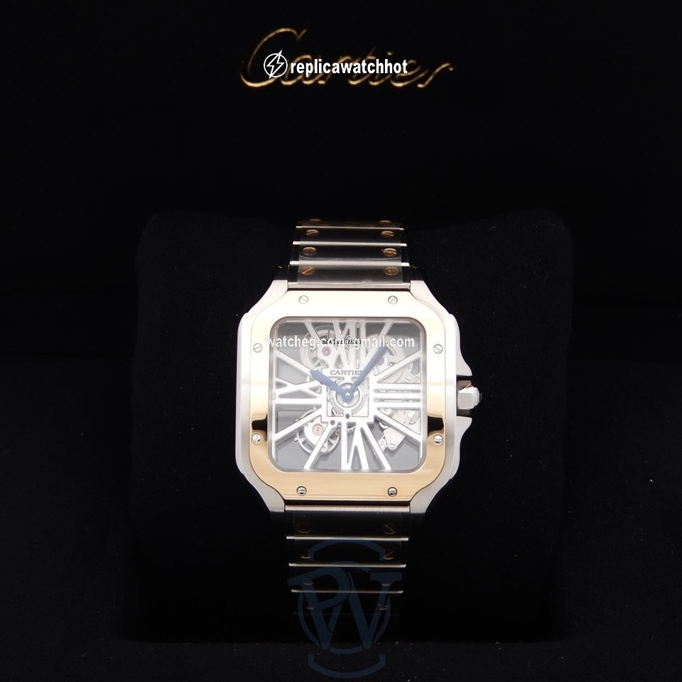 Cartier Santos Mens watch Unisex Automatic Gold Steel WHSA0012 3