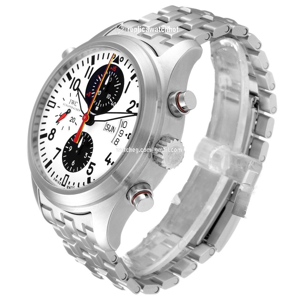 IWC Pilot Double Chronograph Mens watch Unisex Automatic Steel IW371803 3