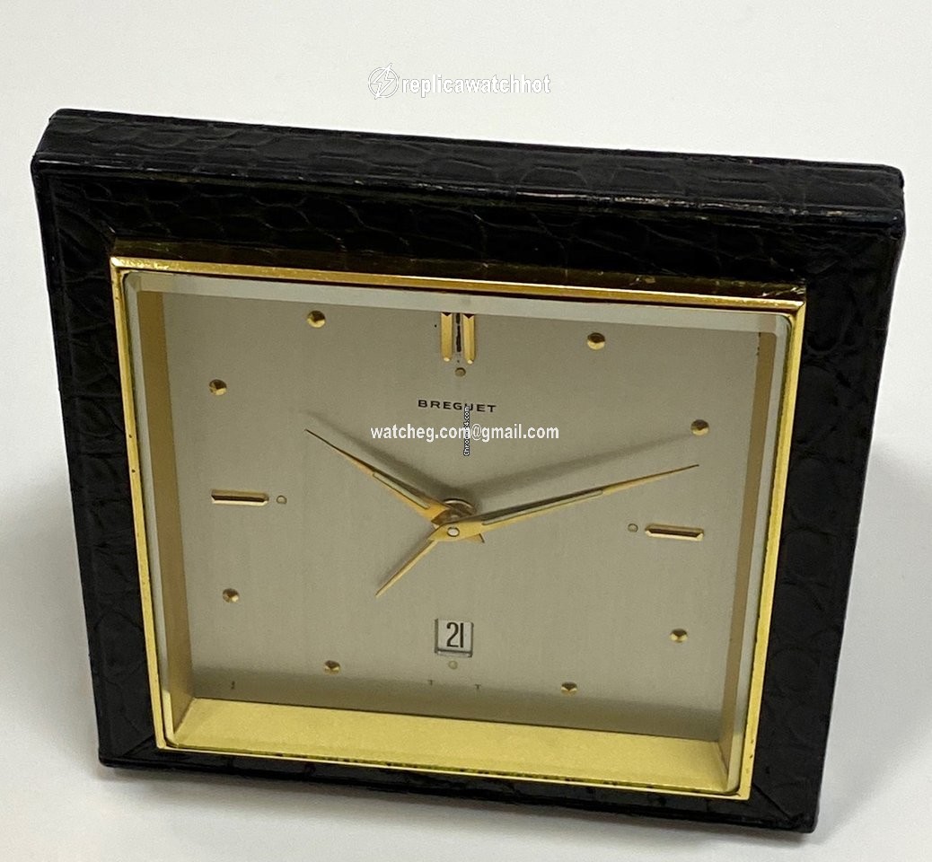 Breguet Mens watch Unisex Manual winding Yellow gold Breguet desk alarm clock 3