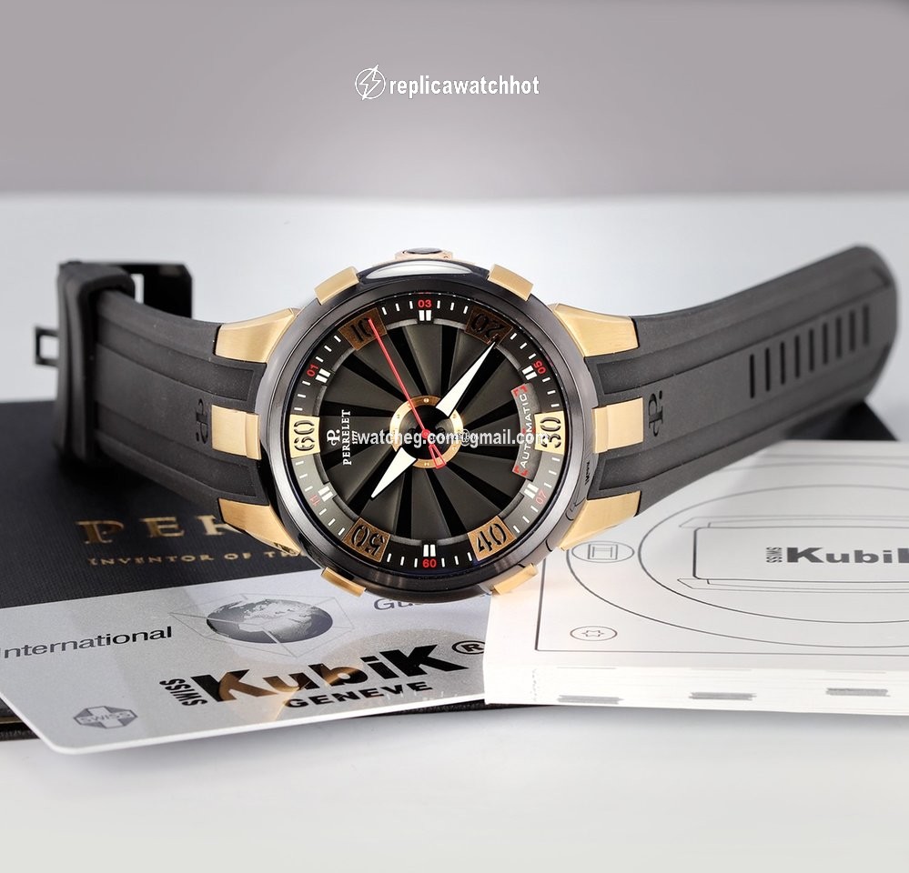 Perrelet Turbine XL Mens watch Unisex Automatic Rose gold A3027.1 3