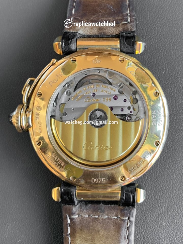 Cartier Pasha Mens watch Unisex Quartz Yellow gold W3000351 3