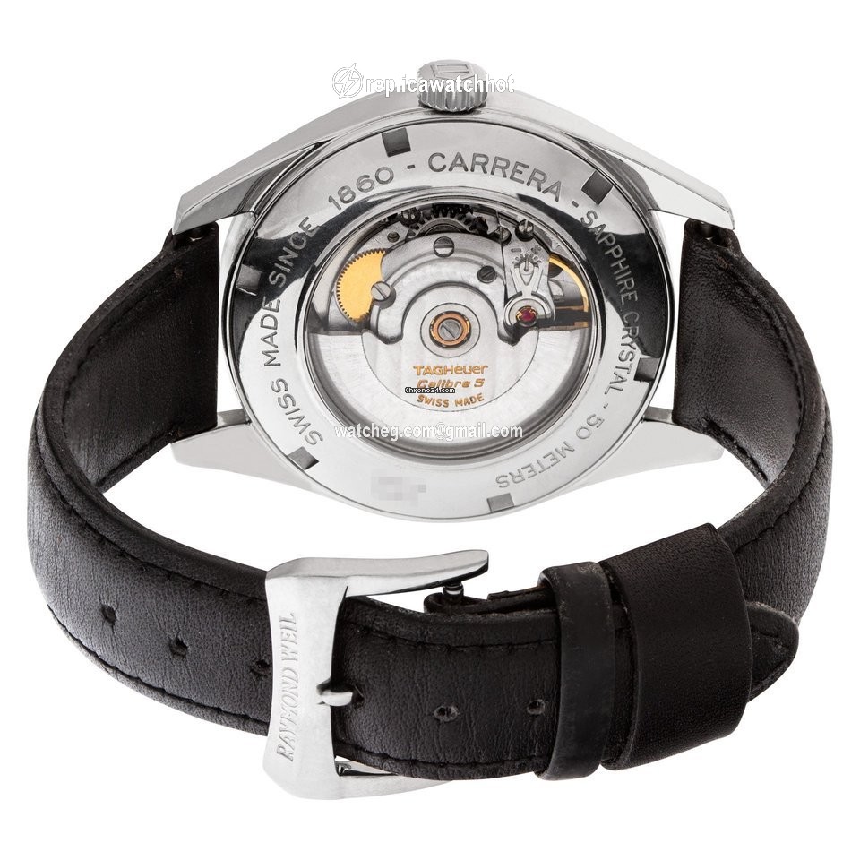 TAG Heuer Carrera Calibre 5 Mens watch Unisex Automatic Steel WV211B.FC6180 3