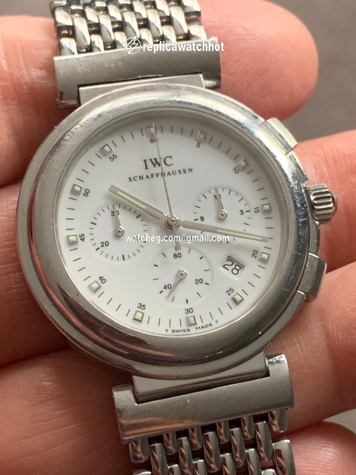 IWC Da Vinci Chronograph Mens watch Unisex Quartz Steel 3728-002 3