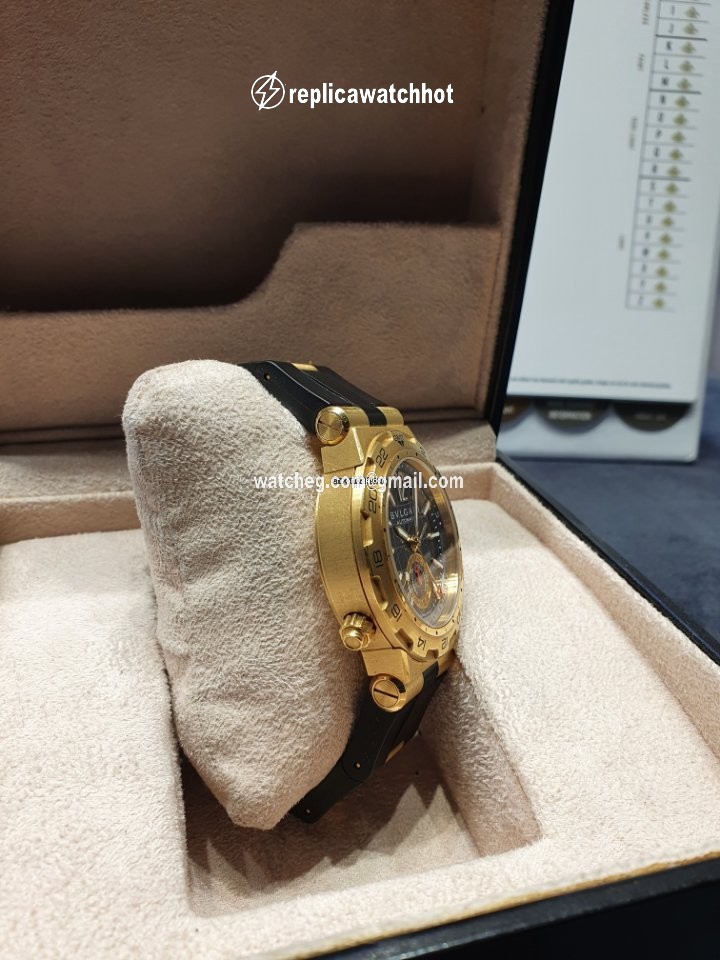 Bulgari Diagono Mens watch Unisex Automatic Yellow gold DP42 G GMT 3