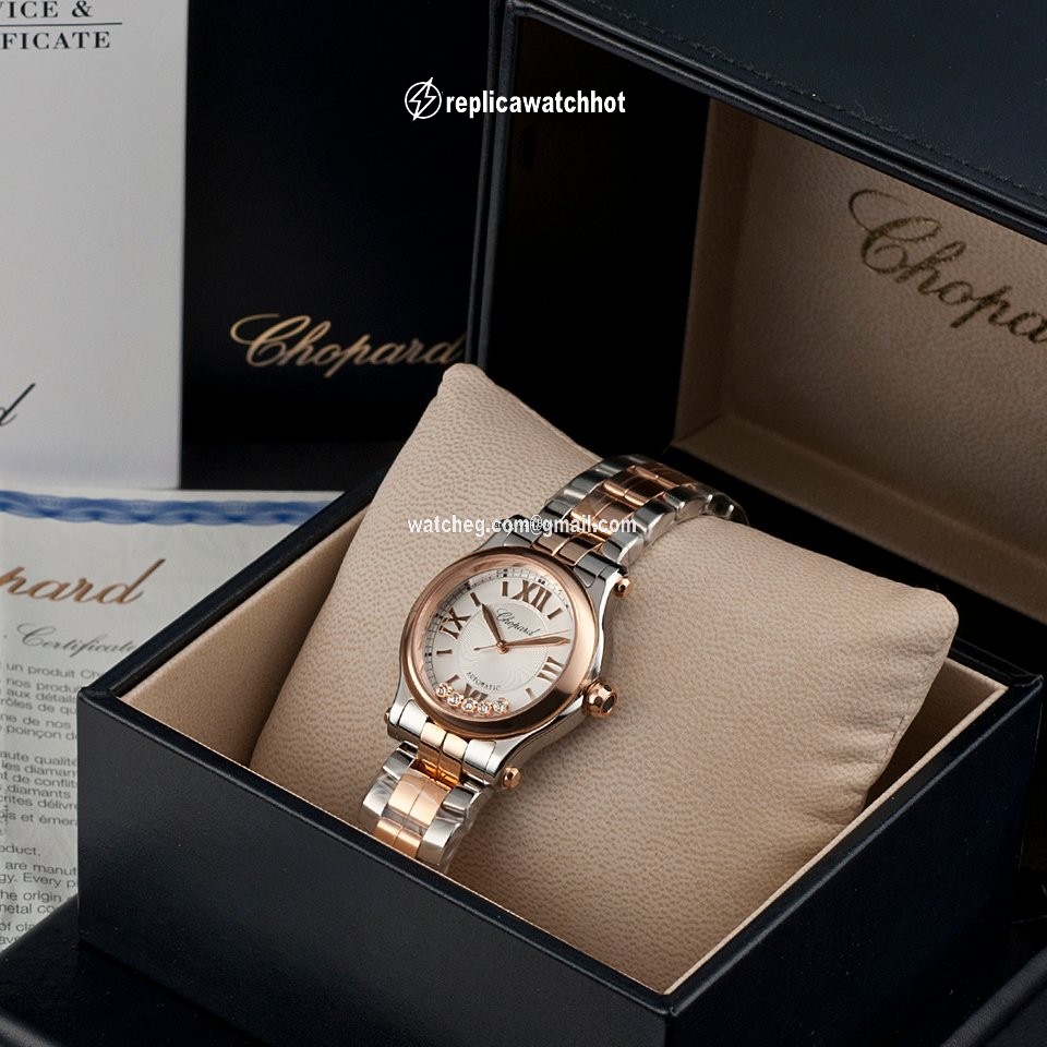 Chopard Happy Sport Womens watch Automatic Gold Steel 278573-6002 3