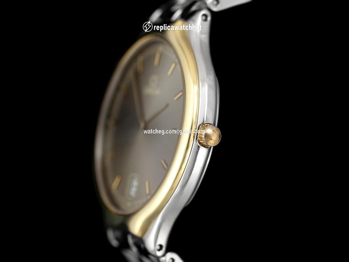 Omega De Ville Mens watch Unisex Quartz Gold Steel 7458 3