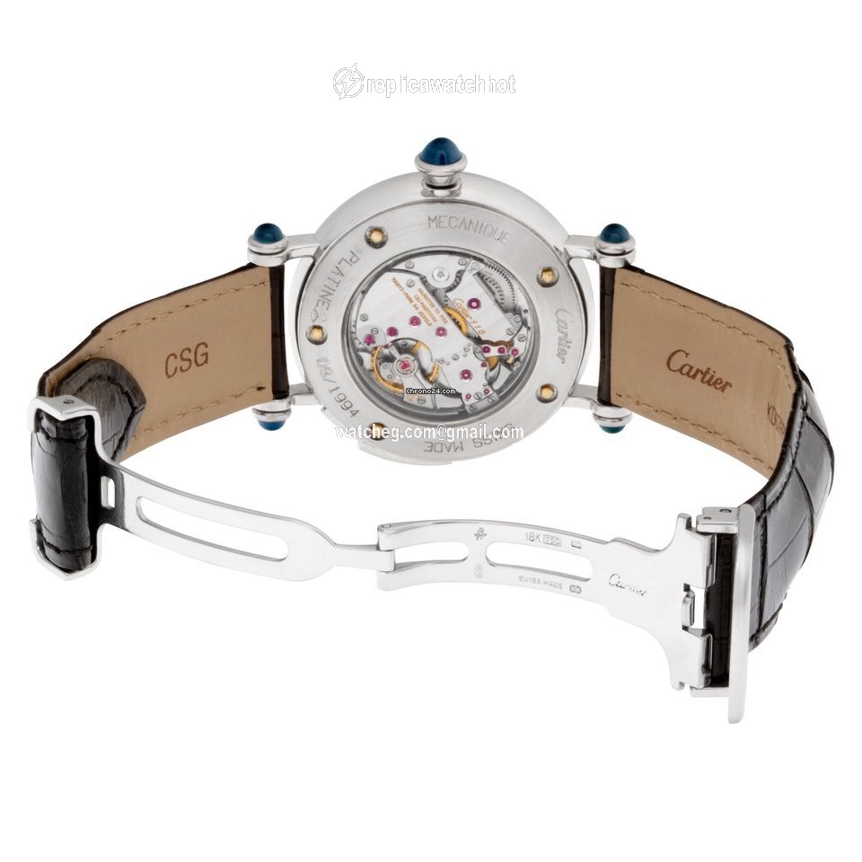 Cartier Diabolo Mens watch Unisex Manual winding Platinum 1462 3