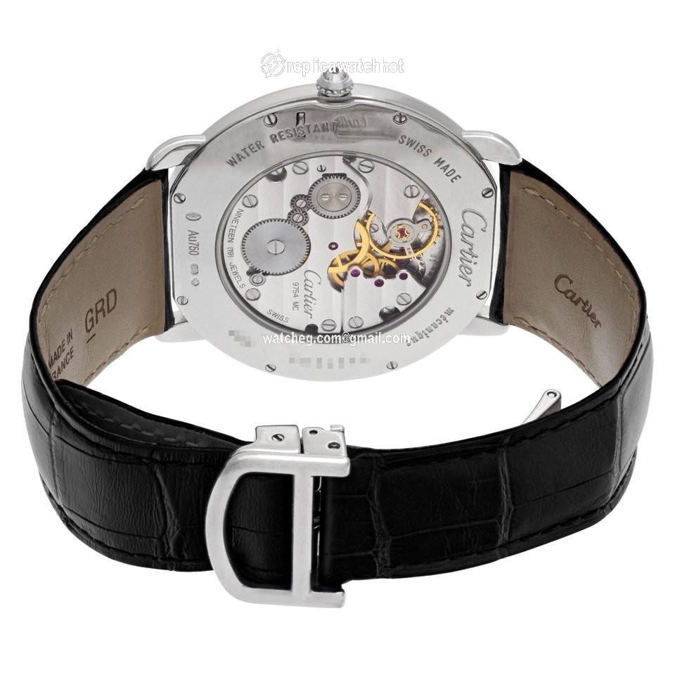 Cartier Ronde Louis Cartier Mens watch Unisex Manual winding White gold WR007004 3