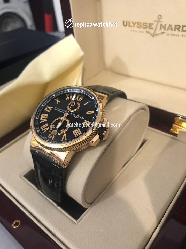 Ulysse Nardin Marine Chronometer Manufacture Mens watch Unisex Automatic Rose gold 1186-122 42 3