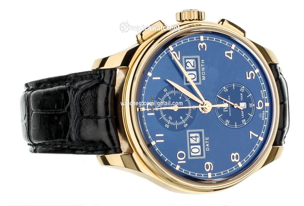 IWC Portuguese Perpetual Calendar Digital Date-Month Mens watch Unisex Automatic Rose gold IW397204 3