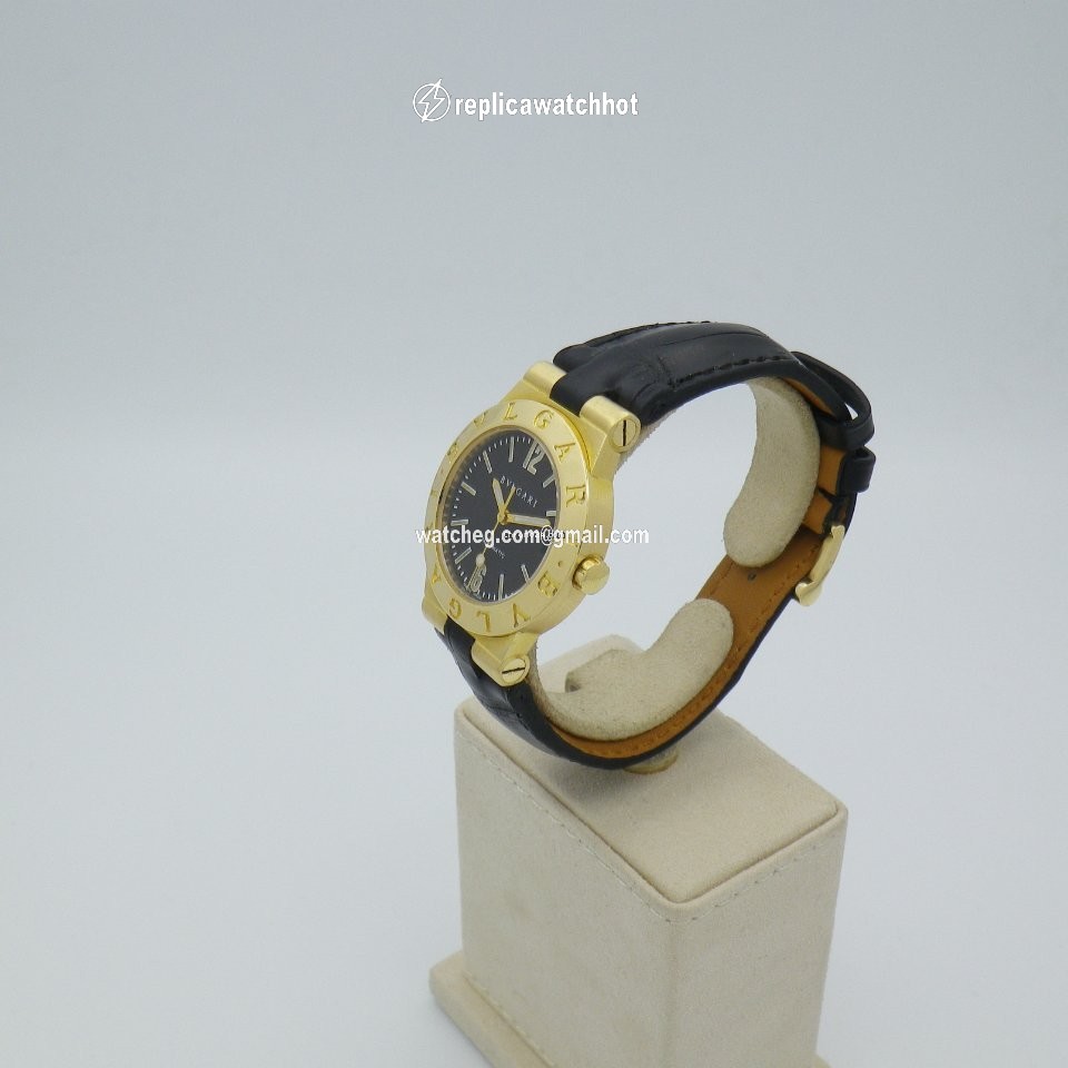 Bulgari Diagono Womens watch Automatic Yellow gold LC29G 3