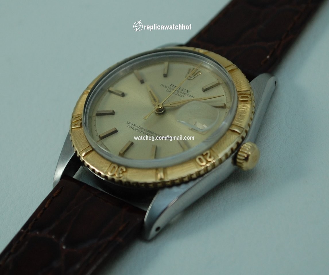 Rolex Datejust Turn-O-Graph Mens watch Unisex Gold Steel Automatic 1625 3